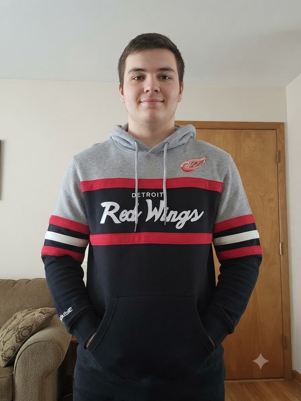 Mitchel& Ness NHL Detroit Red Wings Hoodie